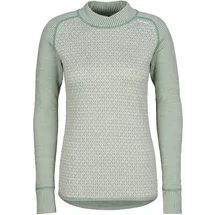 Devold Kvitegga Merino 230 Cross Neck Damen Merinoshirt Raw White L
