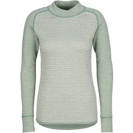 Devold Kvitegga Merino 230 Cross Neck Damen Merinoshirt Raw White L
