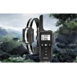 rojeco Elektrisches Antibellhalsband 1000 m Schwarz One Size