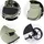 Chipolino Kombikinderwagen 2 in 1 Vista Wickeltasche, Fußabdeckung, Korb, Gurt grün
