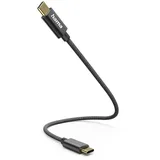 Hama USB-C auf USB-C 0,2 m Schwarz
