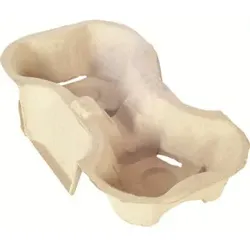 DUNI Becherhalter, Halter aus Naturfasern, Farbe: braun, 1 Karton = 400 Stück, für 2 CTG-Becher