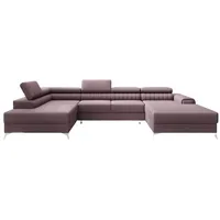 Luxusbetten24 Schlafsofa Designer Sofa Collina, mit Schlaf- und Klappfunktion rosa