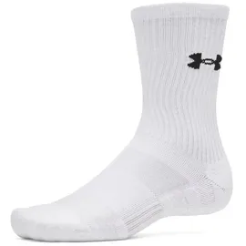 Under Armour UA PERFORMANCE COTTON 3P CRW Socken 3er Pack Weiß M