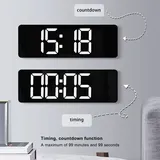 Große Led-wanduhr Mit Fernbedienung Für Das Wohnzimmer – Multifunktionales Display