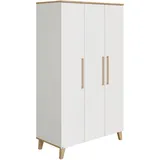 Paidi Kleiderschrank Oscar 124 x 206 x 56 cm Weiß