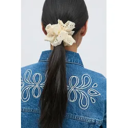 Gina Tricot - 2-pack scrunchies - Haaraccessoires - Weiß - ONESIZE - Dame - Weiß - ONESIZE
