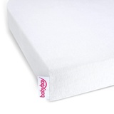 Babybay Jersey Spannbetttuch Deluxe passend für die Modell Boxspring XXL, weiß, 105 x 57,5 cm (1er Pack)