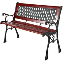 INDA-EXCLUSIV Gartenbank 125 x 52 x 74 cm Braun/Schwarz