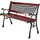 INDA-EXCLUSIV Gartenbank 125 x 52 x 74 cm Braun/Schwarz