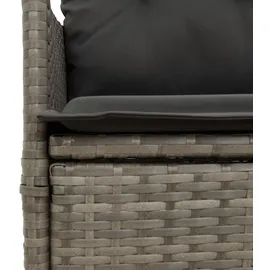 vidaXL Gartensessel mit Kissen 59 x 73 x 92 cm grau 2 St.