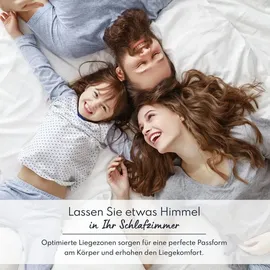 Fdm Matratze 100x200 cm COMFORT DUO MAX Kaltschaummatratze 7 Zonen H3 H4 HR-Schaum 14 cm mit waschbarem Premium Bezug