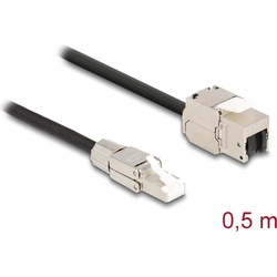 Delock Kabel RJ45 Stecker feldkonfektionierbar (S/FTP, CAT6a, 0.00 m), Netzwerkkabel