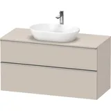 Duravit Waschtischunterschrank wandhängend „D-Neo“ 120 × 66,4 × 55 cm Taupe Matt