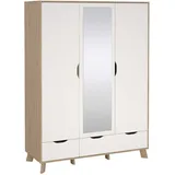 Andas Tvilum Kleiderschrank Ikast 147 x 201 cm Dekor Weiß