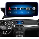 GABITECH AutoMultimedia Player Android Autoradio GPS Navigation für Mercedes Benz C klasse W204 NTG4.5 2011-2014. 10.3" 14 Navi Drahtlos Carplay Android Auto. 8GB RAM