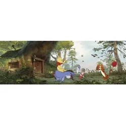 KOMAR Papiertapete »Pooh's House«, Breite 368 cm - bunt