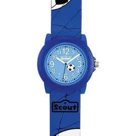 Scout Kinderuhr Fußball 280305030 Gehäusefarbe Blau