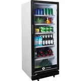 ZORRO Getränkekühlschrank ZK 310 | Weiß/Schwarz | 310 Liter | Glastür - Weiß