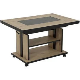 Roller Couchtisch Artisan Eiche Anthrazit 97-152 x 55-73 x 66 cm