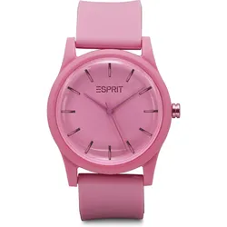 Esprit Unisexuhr Kunststoff, recycelt pink Damen 