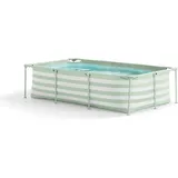 Swim Essentials Pool, Grün gestreifter Luxus-Swimmingpool 260 x 160 x 65 cm