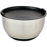 KESPER Rührschüssel mit Deckel 90895 Silber, Schwarz