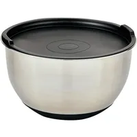 KESPER Rührschüssel mit Deckel 90895 Silber, Schwarz
