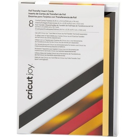 Cricut Cricut, Grusskarte + Briefpapier, Blankokarte Joy 10.8 x 14 cm Transfer, Schwarz/Weiss (8 Stk.)