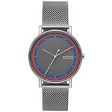 Skagen Herrenuhr Signatur Quarz/3 Zeigerwerk 40 mm Gehäusegröße mit einem Edelstahlarmband SKW6900