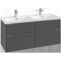 Villeroy & Boch Subway 3.0 Waschbeckenunterschrank, 4 Auszüge, 1272x576x478mm, C56802AF, 127,2x56,6x47,8cm, ohne LED/Griff monochrom, Soft Green,