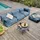 Oviala Ecksofa, modular, 4-Sitzer, Blau