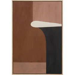 Leinwandbild KARE DESIGN "Leinwandbild Classic Shape Blacky", braun (farbe bild(er): braun), B:60cm H:90cm T:3cm, Bilder