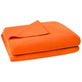 Zoeppritz Soft-Fleece Decke 160 x 200 cm papaya