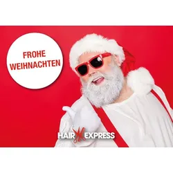 HairExpress Gutschein Trägerkarte Weihnachten