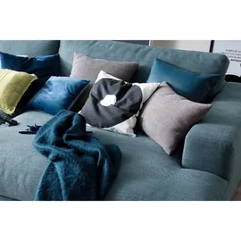 KAWOLA Big Sofa Madeline Stoff petrol