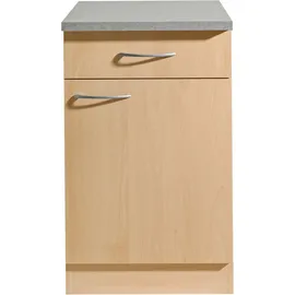 WIHO KÜCHEN Unterschrank Kiel 50 x 50 x 85 cm Grau