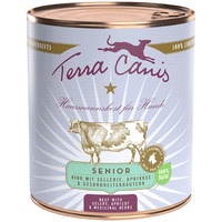 Terra Canis x 800 g Terra Canis Senior Getreidefrei Rind mit Sellerie, Aprikose und Gesundheitskräutern Hundenassfutter