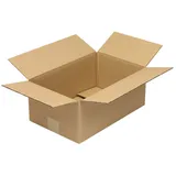 TransPak Faltkarton 1-wellig Höhenrillung Maße 350x230x140mm C4 Qualität 1.20 C braun