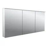 Emco flat 2 Design LED-Lichtspiegelschrank 160cm, mit Lichtsegel, 3 Türen, 979706407