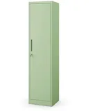 Jan Nowak Aktenschrank Metall Büroschrank abschließbar 45 cm ALEX 4 Böden Stahl schmal (Stahl 0,6 mm Wandmontage möglich PZH-zertifiziert 185 cm) Aktenschrank Schloss 2 Schlüssel platzsparend 9 Farben robust grün