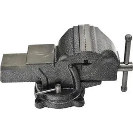 tooltek GEKO | Schraubstock, mit Amboss, 125mm Spannweite, Tischschraubstock drehbar 360