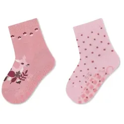 Sterntaler ABS-Söckchen Doppelpack Rehkitz und Tupfen rosa, 25/26