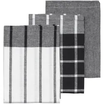 Kela PASADO 100%Baumwolle weiß-schwarz 3tlg 65,0x45,0cm