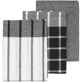 Kela PASADO 100%Baumwolle weiß-schwarz 3tlg 65,0x45,0cm