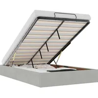 VidaXL Ottoman-Bett ohne Matratze Hellgrau 120x200 cm Samt