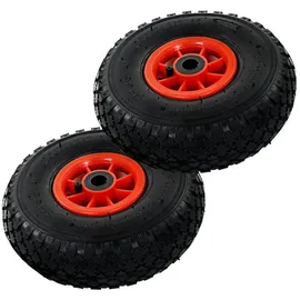 vidaXL Sackkarrenräder 2 Stk. Gummi 3,00-4 (245x82)