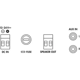 Monacor MMA-130 Mobiler Mono-Verstärker