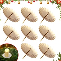 Aohcae 8 Stück Kerzenhalter Adventskranz,Kerzenteller mit Dorn Kerzenhalter Stumpenkerzen für Weihnachts-Adventskränze, Hochzeiten, Jubiläen, Geburtstage