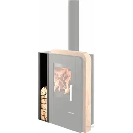 Haas + Sohn Holzlagerfach 36,5 x 12,9 x 103 cm schwarz